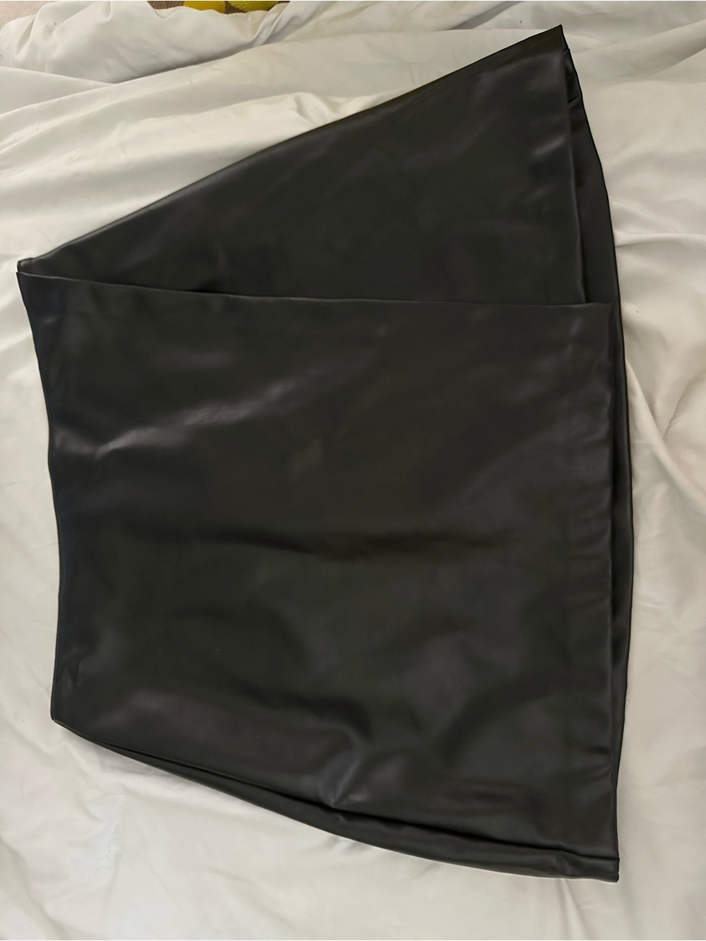 Abercrombie & Fitch Black Began Leather Mini Skirt